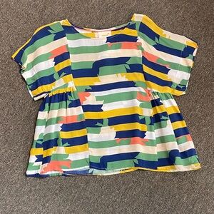 Maeve Multicolor Striped Kids Blouse